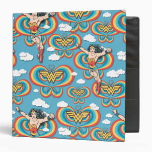 Wonder Woman Flying High Pattern Binder