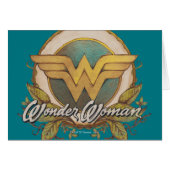 Wonder Woman Foliage Sketch Logo (Front Horizontal)