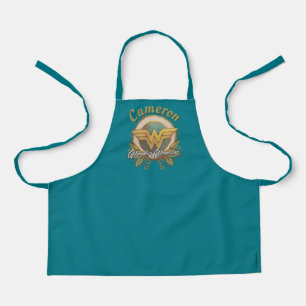Wonder Woman Foliage Sketch Logo Apron