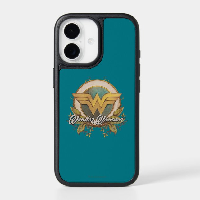 Wonder Woman Foliage Sketch Logo Otterbox iPhone Case (Back)