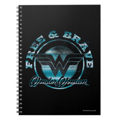 Wonder Woman Free  Brave Grunge Graphic Notebook
