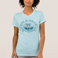 Wonder Woman Free & Brave Grunge Graphic T-Shirt