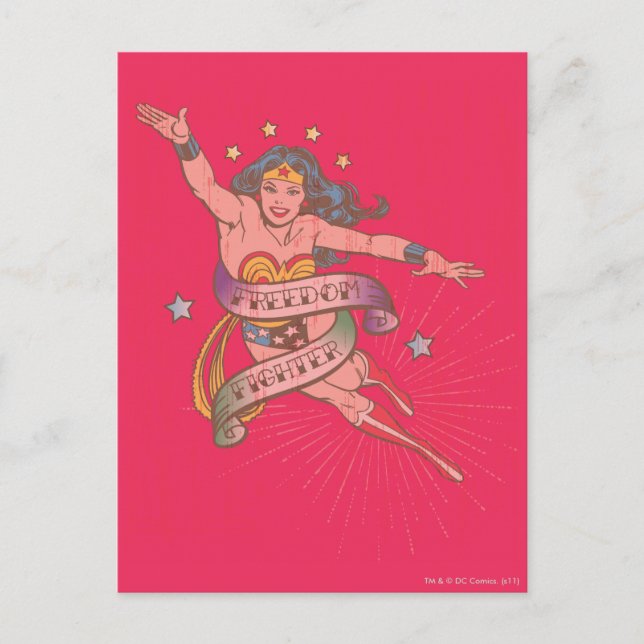 Wonder Woman Freedom Fighter Postcard (Front)