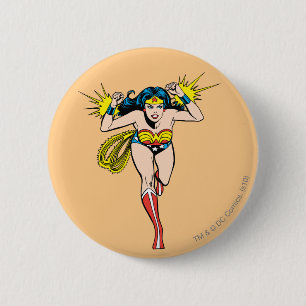 Wonder Woman Glowing Cuffs Pinback Button