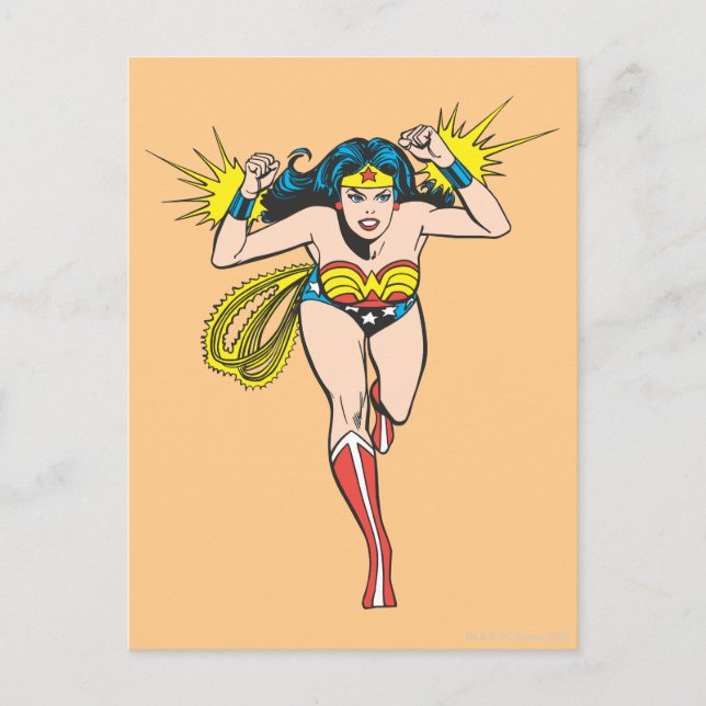 Wonder Woman Glowing Cuffs Postcard (Front)