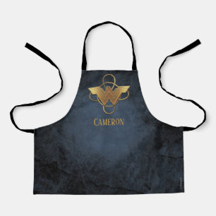 Wonder Woman Gold Symbol Over Lasso Apron