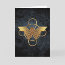Wonder Woman Gold Symbol Over Lasso Card