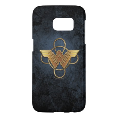 Wonder Woman Gold Symbol Over Lasso Samsung Galaxy S7 Case