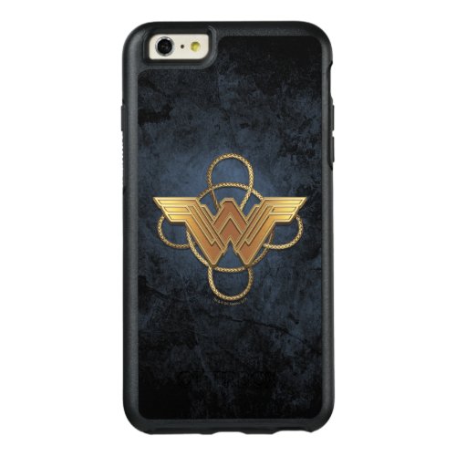 Wonder Woman Gold Symbol Over Lasso OtterBox iPhone 66s Plus Case