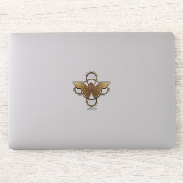 Wonder Woman Gold Symbol Over Lasso Sticker Zazzle