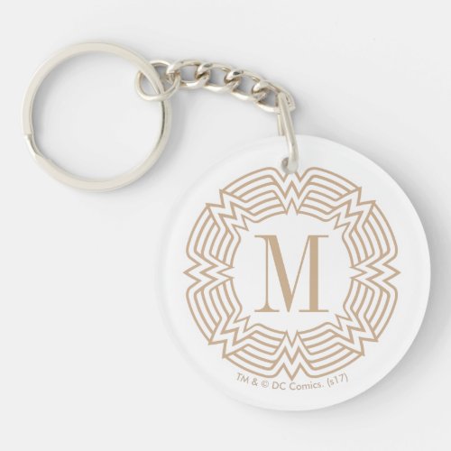 Wonder Woman Greek Pattern Keychain