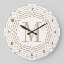 Wonder Woman Greek Pattern Large Clock
