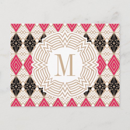 Wonder Woman Greek Pattern Postcard