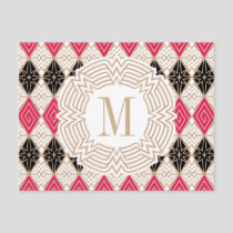 Wonder Woman Greek Pattern Postcard