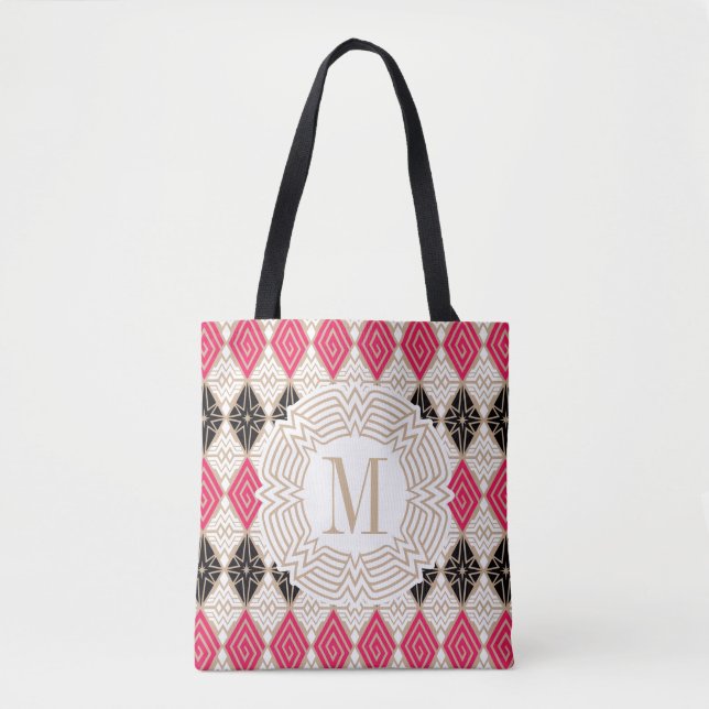 Wonder Woman Greek Pattern Tote Bag (Front)