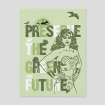 Wonder Woman Green Future Postcard