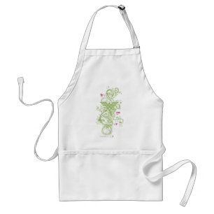 Wonder Woman Green Swirls Logo Adult Apron