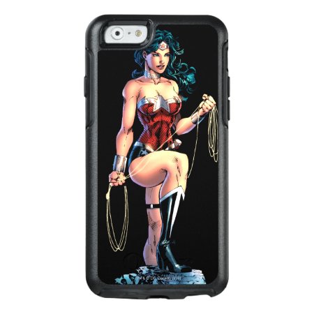 Wonder Woman Gripping Lasso Atop Rock Otterbox Iphone 6/6s Case