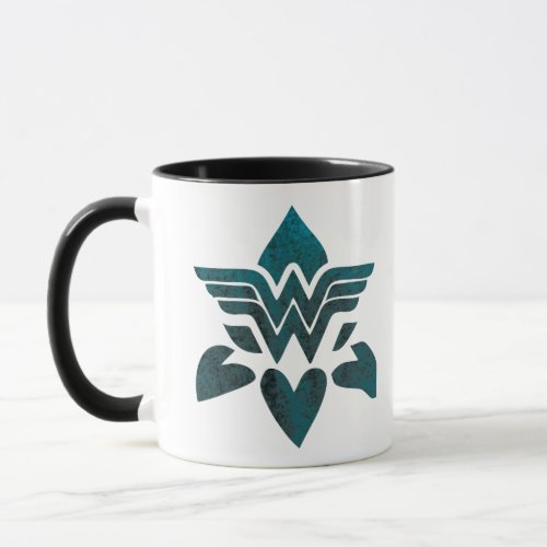 Wonder Woman Grunge Logo Mug