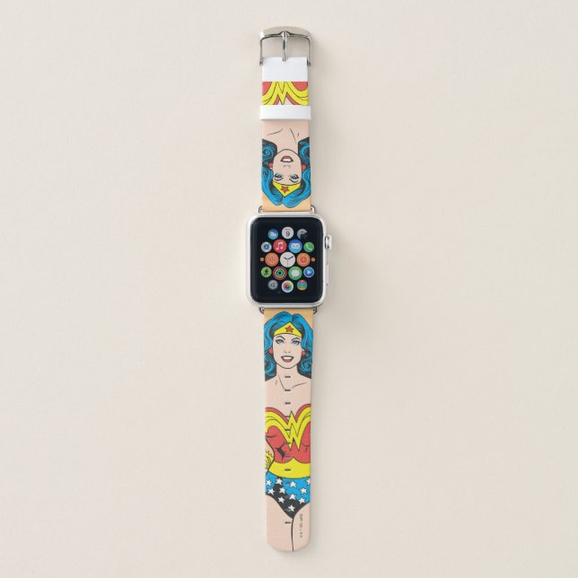 Wonder Woman Hands on Hips Apple Watch Band (Front)