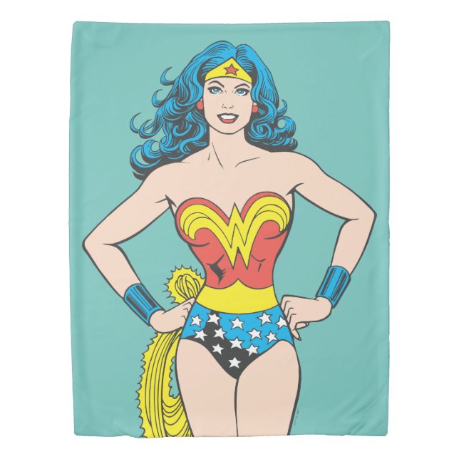 Wonder Woman Hands on Hips Duvet Cover (Front)