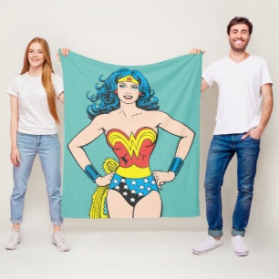 Wonder Woman Hands on Hips Fleece Blanket