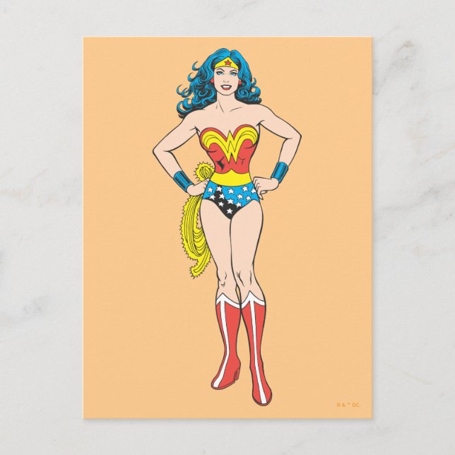Wonder Woman Hands on Hips Postcard (Front)