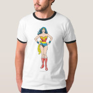 Wonder Woman Hands On Hips T-shirt at Zazzle