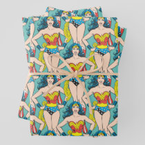 Wonder Woman Hands on Hips Wrapping Paper Sheets