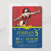 Wonder Woman | Happy Birthday Invitation (Front)