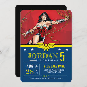 Wonder Woman Invitations Zazzle