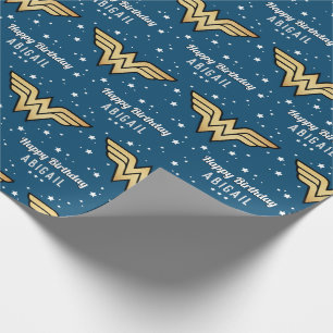 Wonder Woman   Happy Birthday  Wrapping Paper