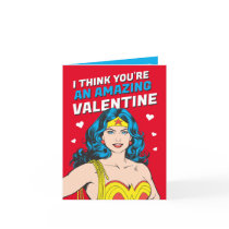 Wonder Woman | Happy Valentine's Day Note Card