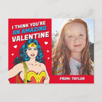 Wonder Woman | Happy Valentine's Day Postcard by wonderwoman at Zazzle