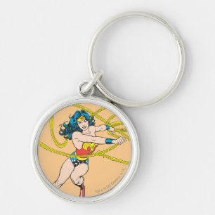 Wonder Woman Holds Lasso 1 Keychain