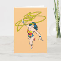 Wonder Woman Holds Lasso 2 Card