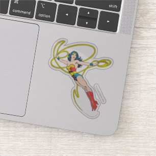 Wonder Woman Holds Lasso 4 Sticker