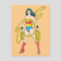 Wonder Woman Holds Lasso 5 Postcard