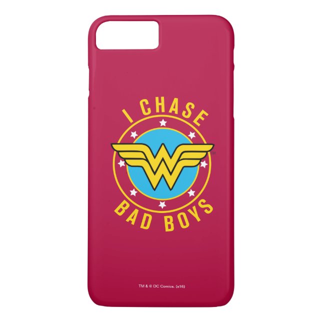 Wonder Woman - I Chase Bad Boys Case-Mate iPhone Case (Back)