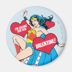 Wonder Woman I'm Falling For You Valentine Magnet