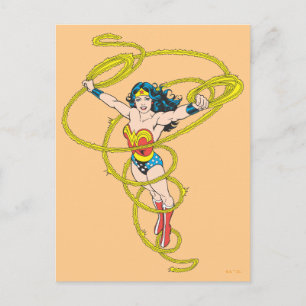 Wonder Woman in Lasso Postcard