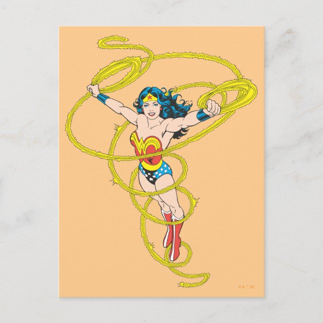 Wonder Woman in Lasso Postcard (Front)