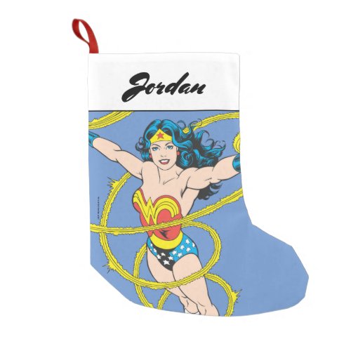 Wonder Woman in Lasso Small Christmas Stocking