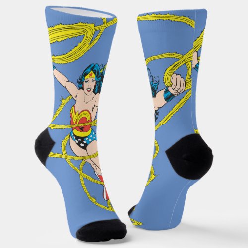 Wonder Woman in Lasso Socks