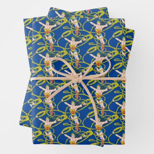 Wonder Woman in Lasso Wrapping Paper Sheets