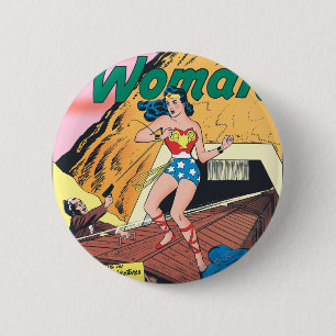 Wonder Woman Invisible Trail Pinback Button