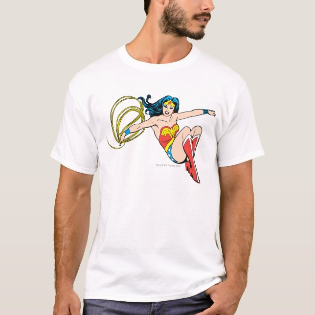 Wonder Woman Jumping T-Shirt (Front)