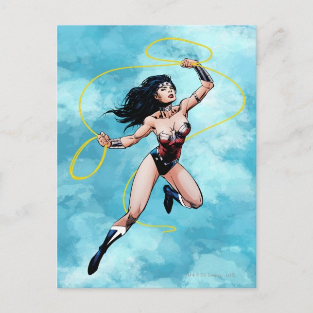 Wonder Woman & Lasso of Truth Postcard (Front)