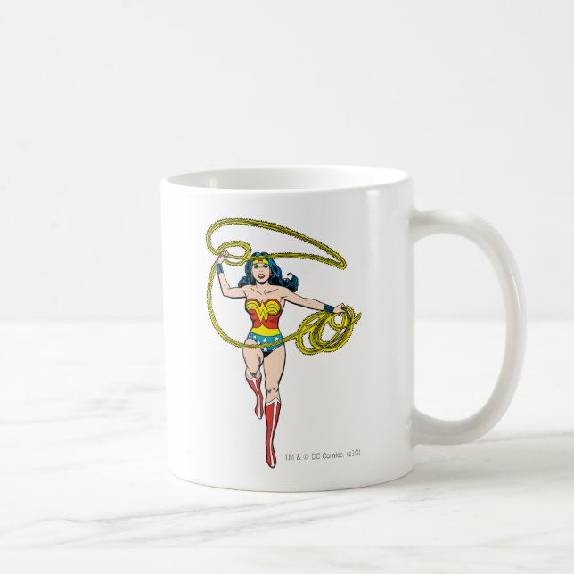 Wonder Woman Lasso over Head Coffee Mug (Right)