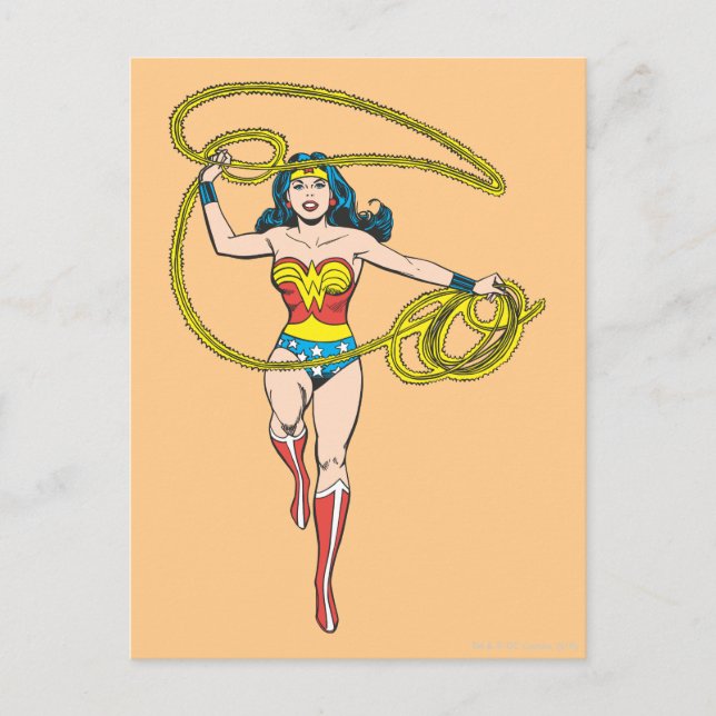 Wonder Woman Lasso over Head Postcard (Front)